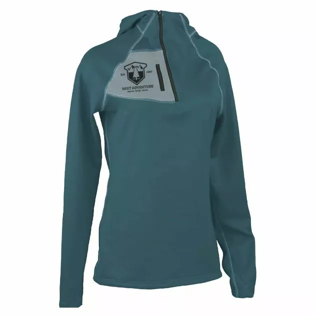 NW Alpine Black Spider Hoody Next Adventure Logo - Women's